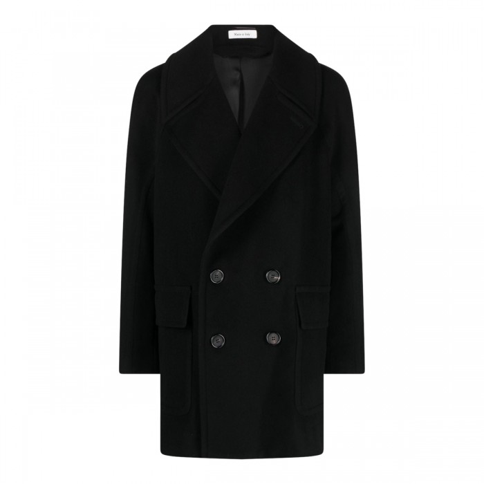 BLACK WOOL COAT