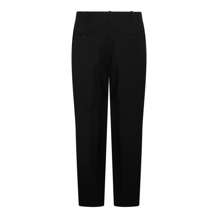 BLACK WOOL BLEND PANTS 2