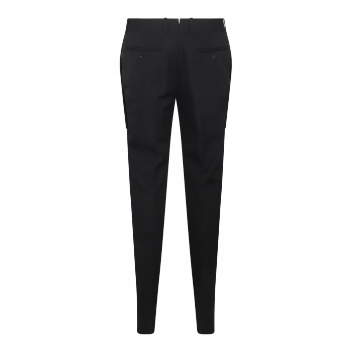 BLACK WOOL TROUSERS 2