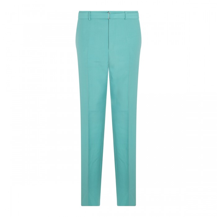 JADE WOOL AND MOHAIR PANTS