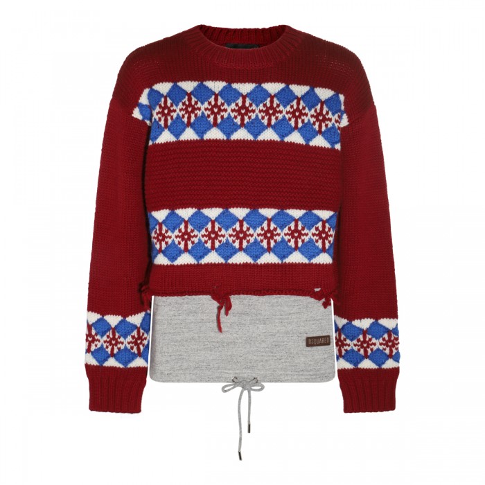 MULTICOLOUR WOOL JACQUARD...