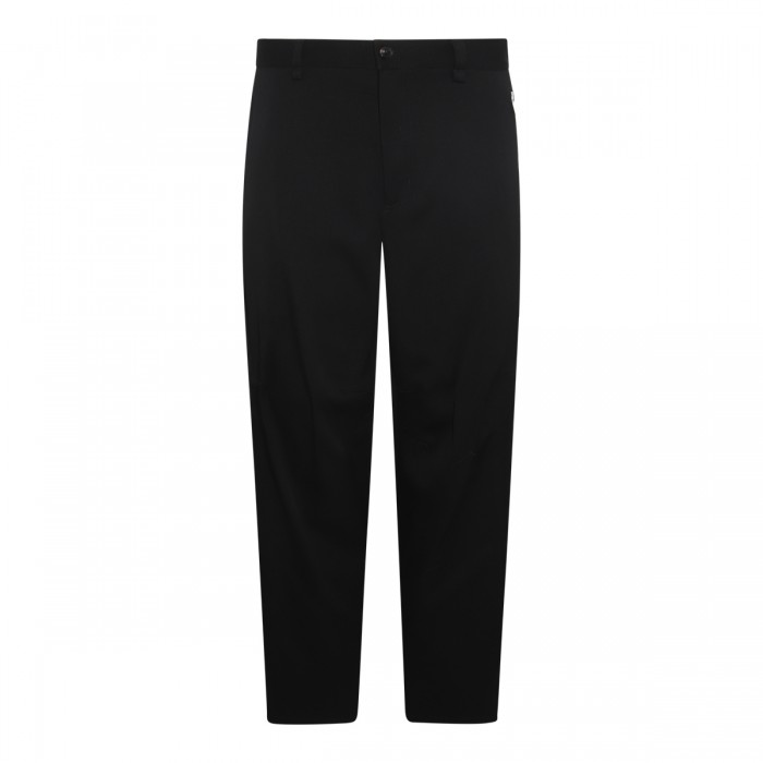 BLACK WOOL PANTS