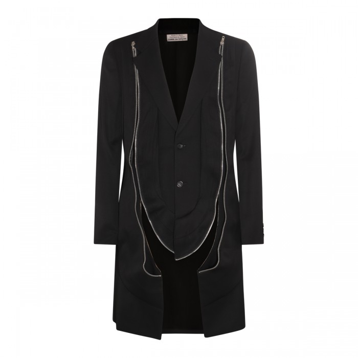 BLACK WOOL COAT