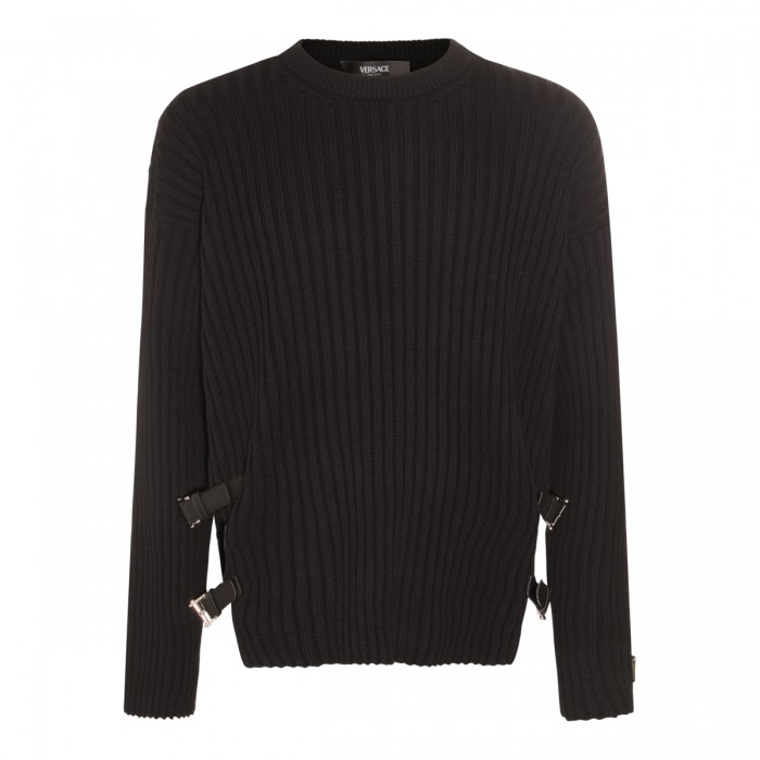 BLACK WOOL JUMPER