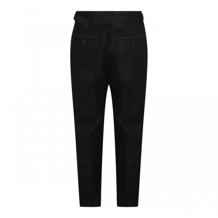 BLACK WOOL PANTS 2