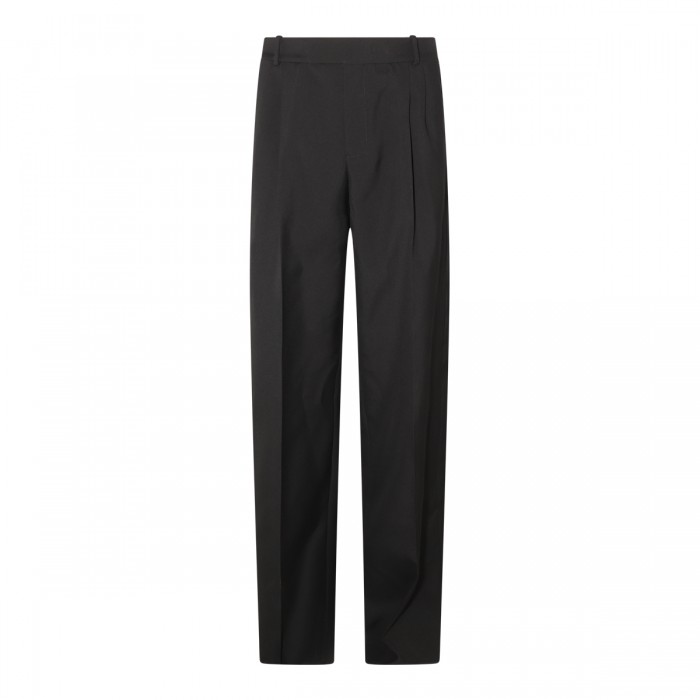 BLACK WOOL PANTS