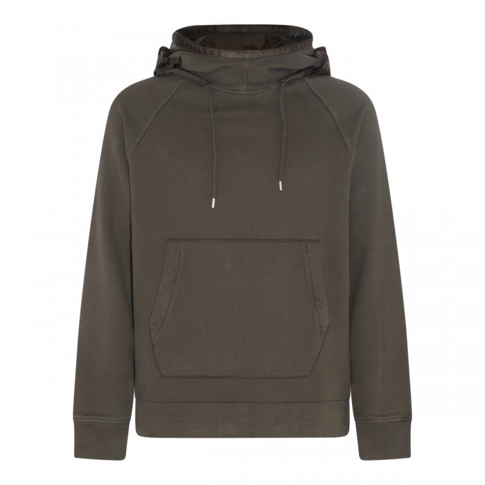 OLIVE COTTON SWEATSHIRT 
