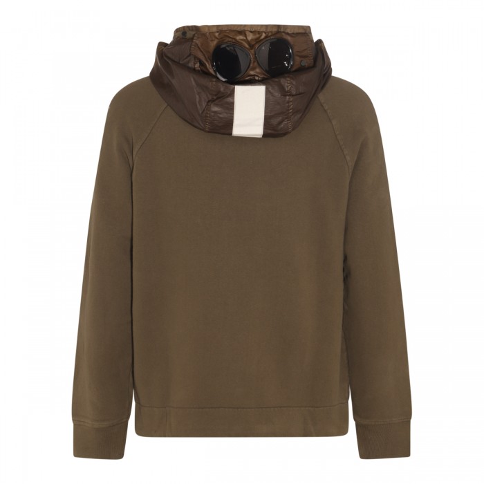 OLIVE COTTON SWEATSHIRT  2