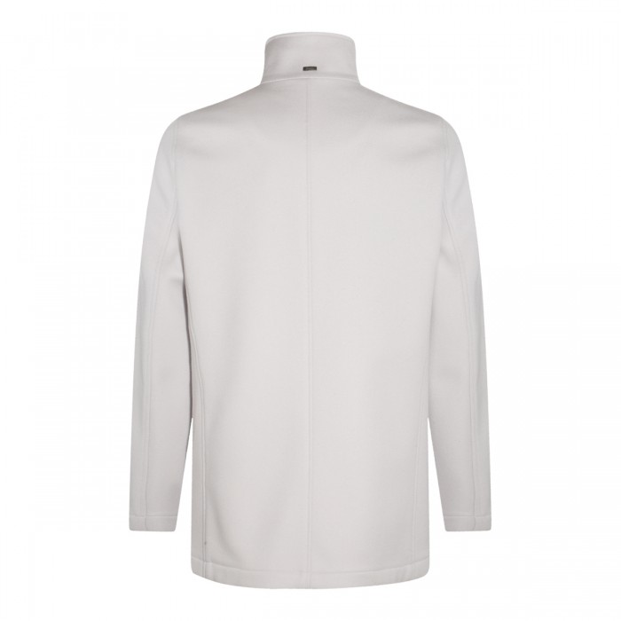 LIGHT GREY WOOL BLEND COAT 2