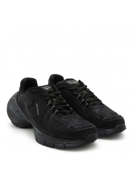 BLACK LEATHER TK-MX RUNNER SNEAKERS