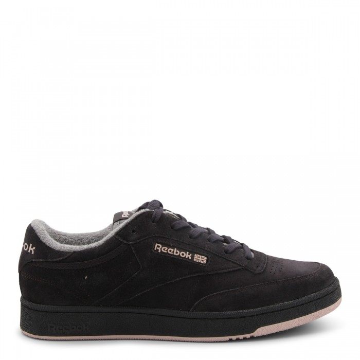 DARK BROWN LEATHER SNAKERS