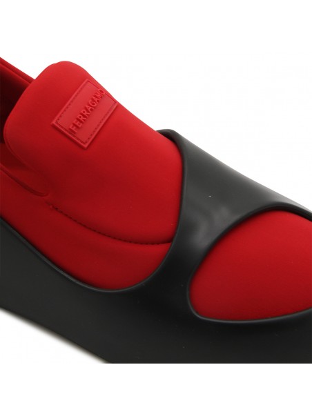 スニーカー FERRAGAMO BLACK AND RED LUNAR SNEAKERS Salvatore Ferragamo Black And Red Lunar Sneakers – BALTINI