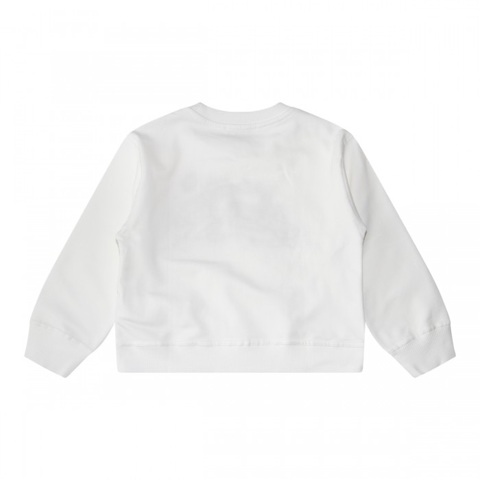 WHITE COTTON SWEATSHIRT 2