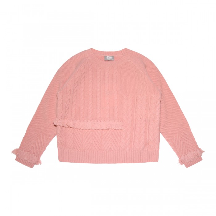 POWDER PINK VIRGIN WOOL...