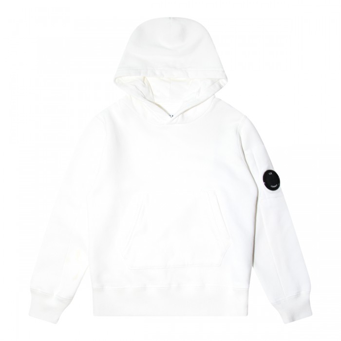 GAUZE WHITE COTTON SWEATSHIRT