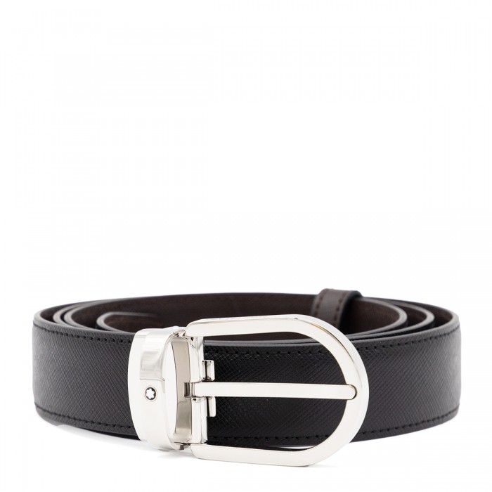 BLACK LEATHER BELT