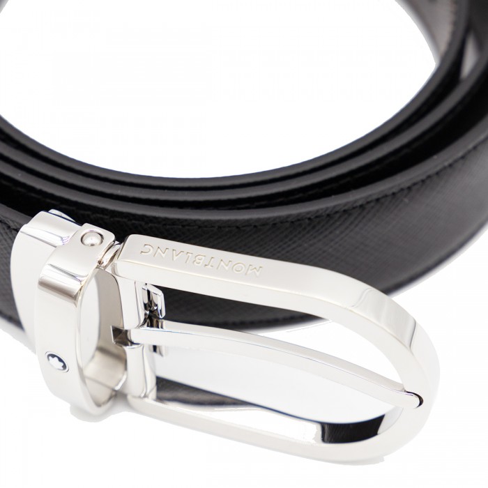 BLACK LEATHER BELT 2