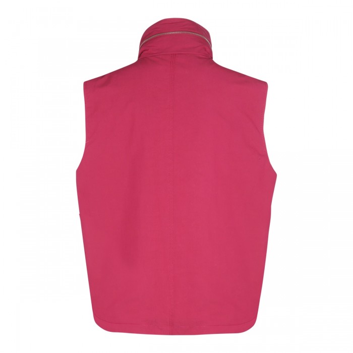 RED COTTON BLEND VEST... 2