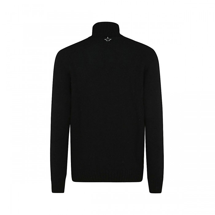 BLACK WOOL BLEND JUMPER 2