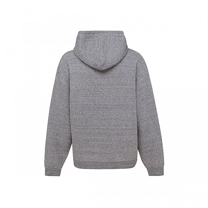 GREY COTTON BLEND HOODIE 2