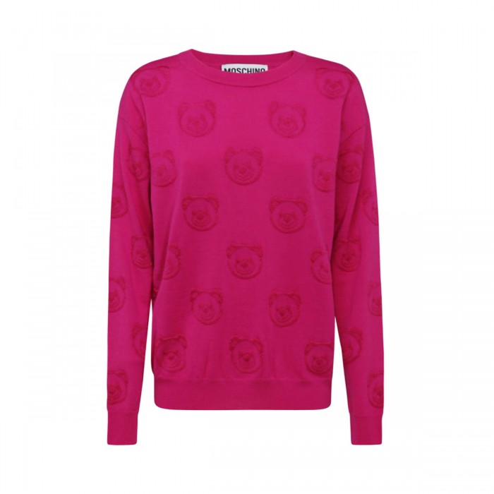 DARK PINK VIRGIN WOOL SWEATER
