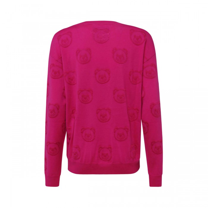 DARK PINK VIRGIN WOOL SWEATER 2