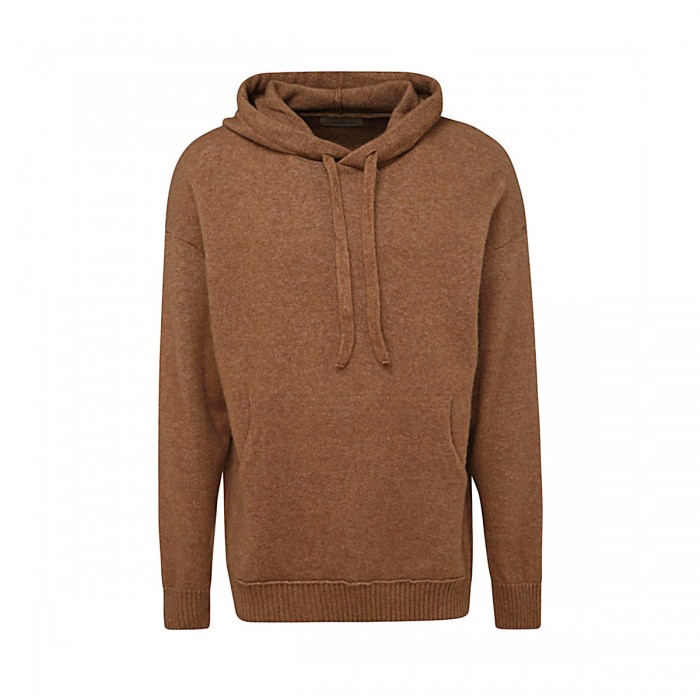 BROWN CASHMERE-SILK KNITWEAR