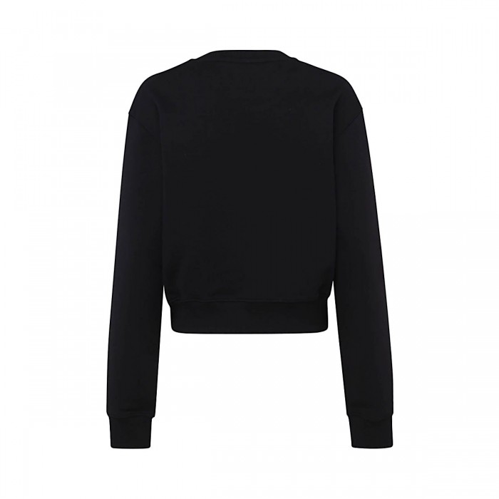 BLACK COTTON SWEATSHIRT