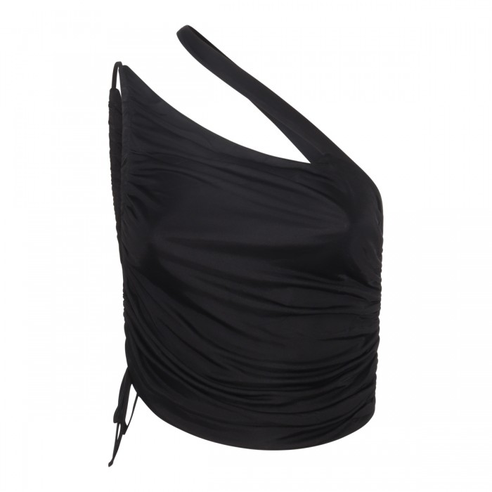 BLACK VISCOSE TOP