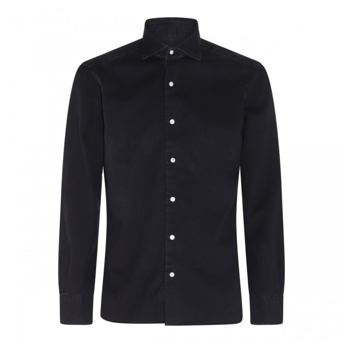 BLACK COTTON SHIRT