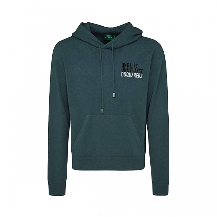 BLUE WOOL SWEATSHIRT