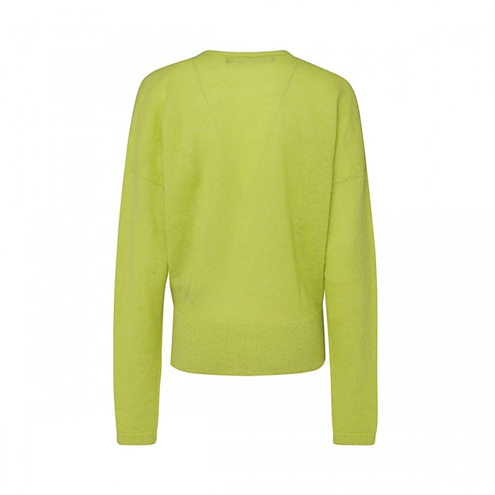 ACID GREEN MOHAIR CARDIGAN 2