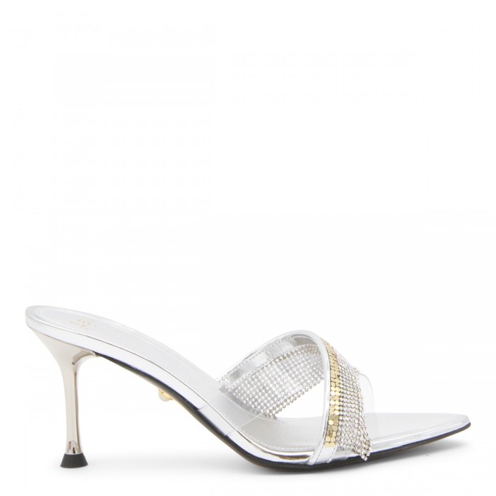 SILVER LEATHER AND METAL...