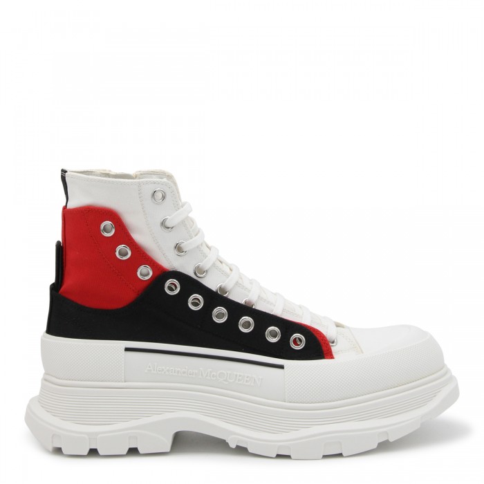 WHITE BLACK AND RED CANVAS...