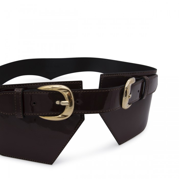 BLACK LEATHER BELT 2