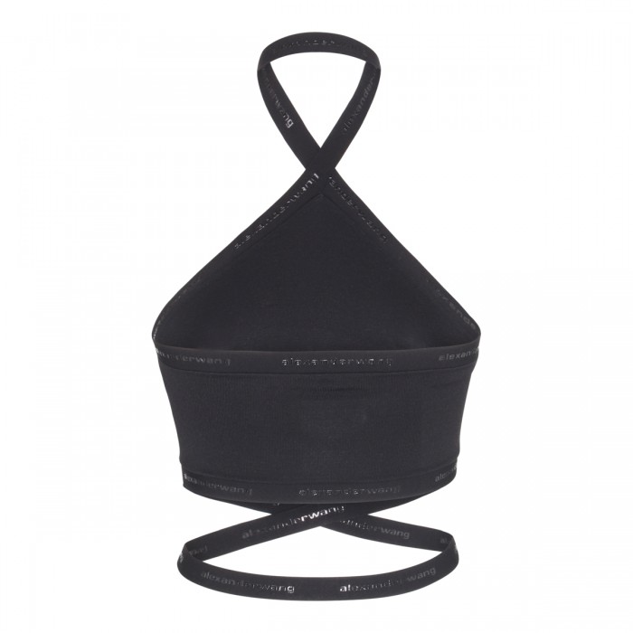 BLACK VISCOSE STRETCH TOP 2