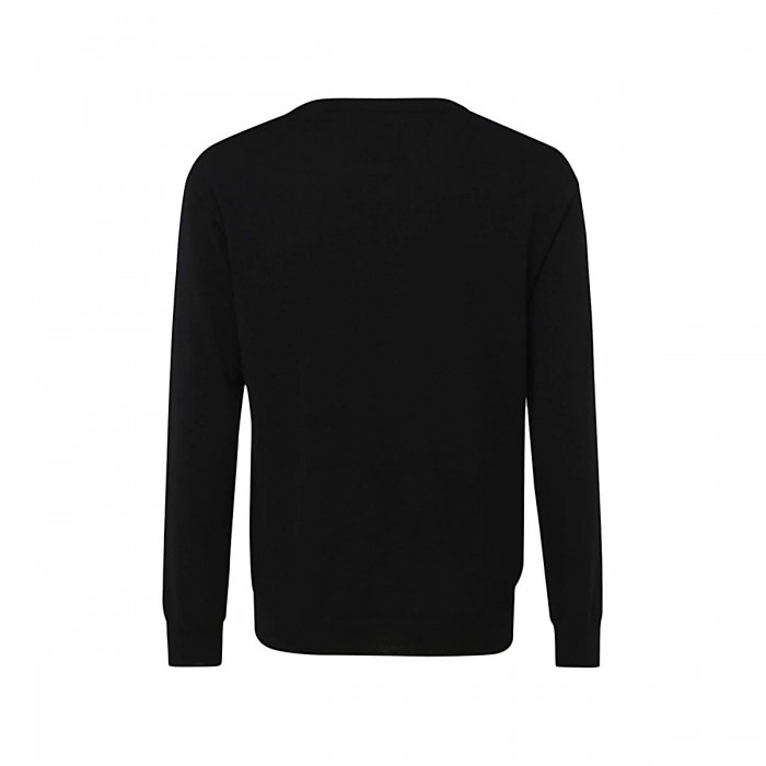 BLACK VIRGIN WOOL JUMPER 2