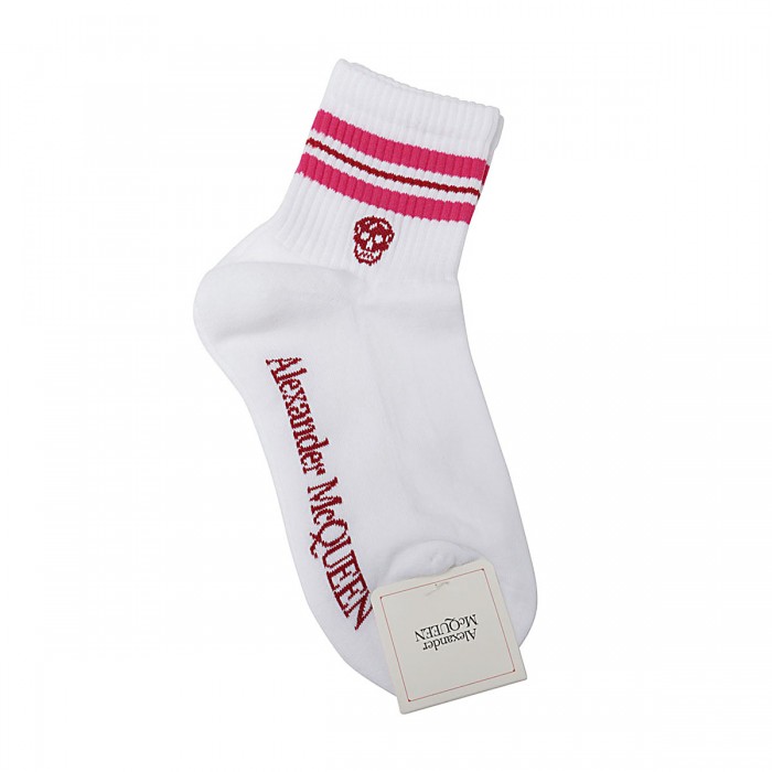 WHITE AND PINK COTTON BLEND...