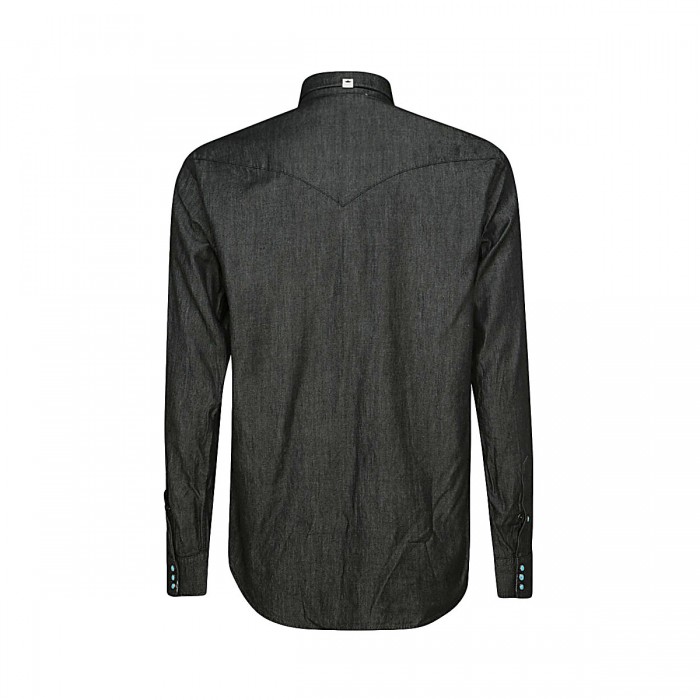 FADED BLACK COTTON SHIRT 2