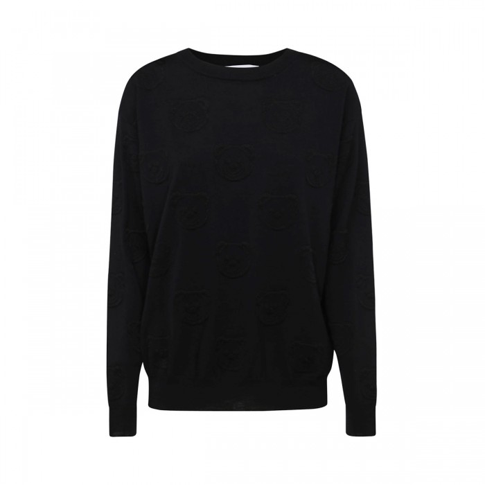 BLACK VIRGIN WOOL SWEATER