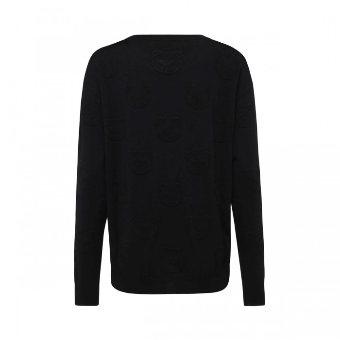 BLACK VIRGIN WOOL SWEATER 2