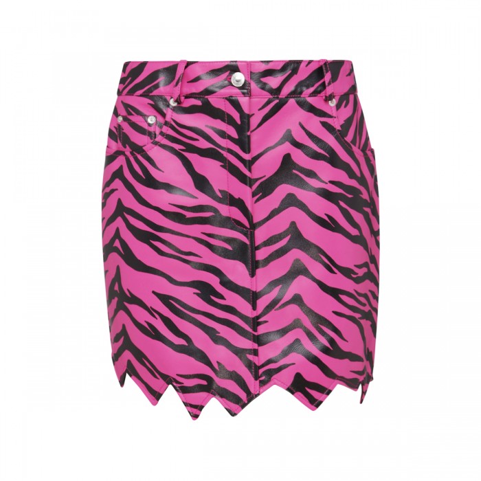 PINK TIGER-PRINT SKIRT