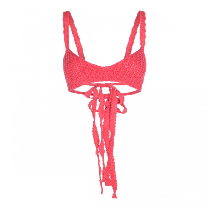 PINK WOOL PALM SPRINGS TOP