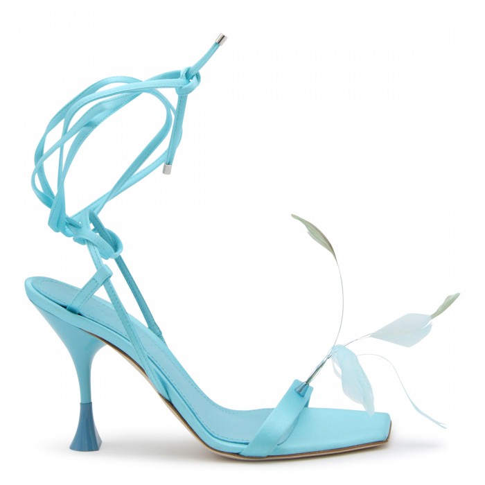 TURQUOISE LEATHER KIMI SANDALS