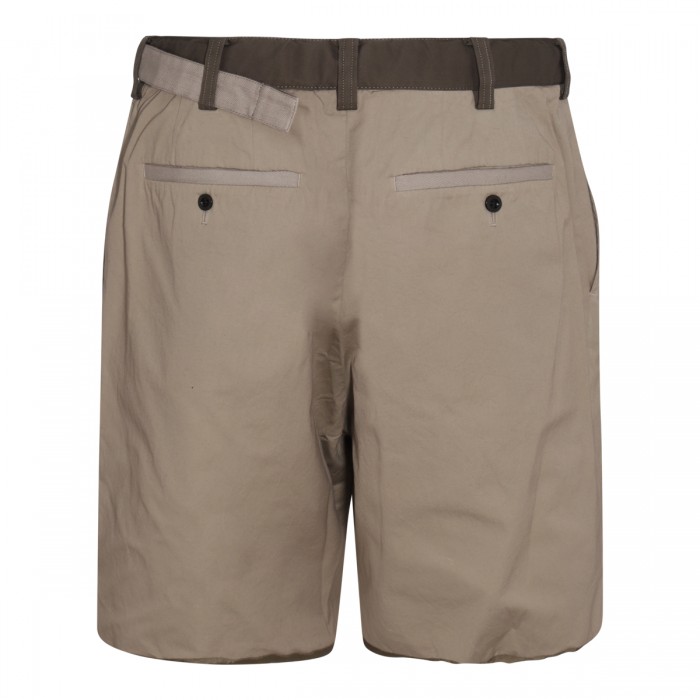 KHAKI COTTON SHORTS 2