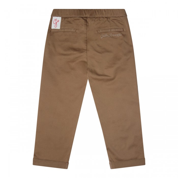 CARAMEL COTTON STRETCH PANTS 2