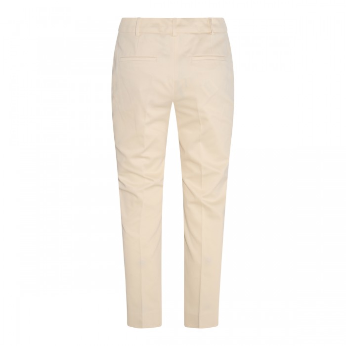 BEIGE COTTON STRETCH FLORES... 2