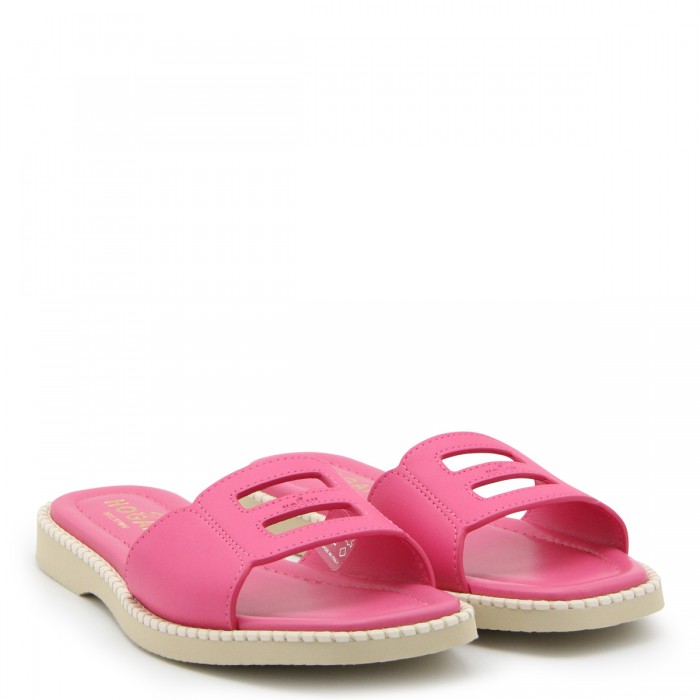 PINK LEATHER H638 SANDALS 2