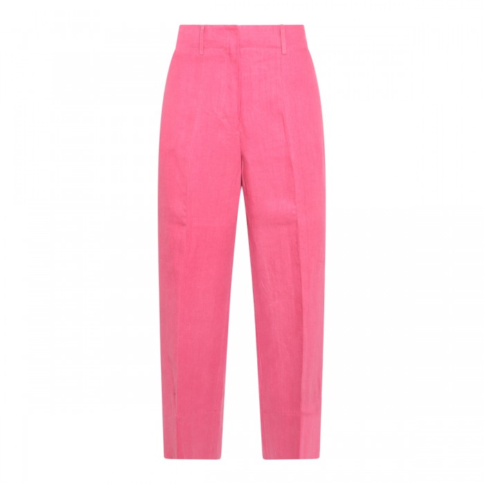 FUCHSIA LINEN PANTS