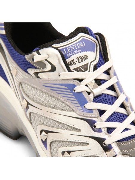 スニーカー VALENTINO GARAVANI WHITE AND BLUE CANVAS SNEAKERS WHITE AND BLUE CANVAS SNEAKERS